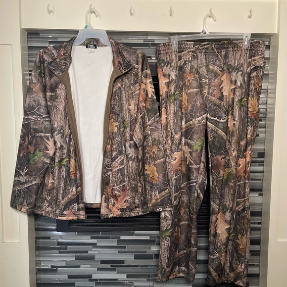 Ridge Hunter Men's Woodland Camo Jacket / Pants Combo Size XL - Picture 1 of 9